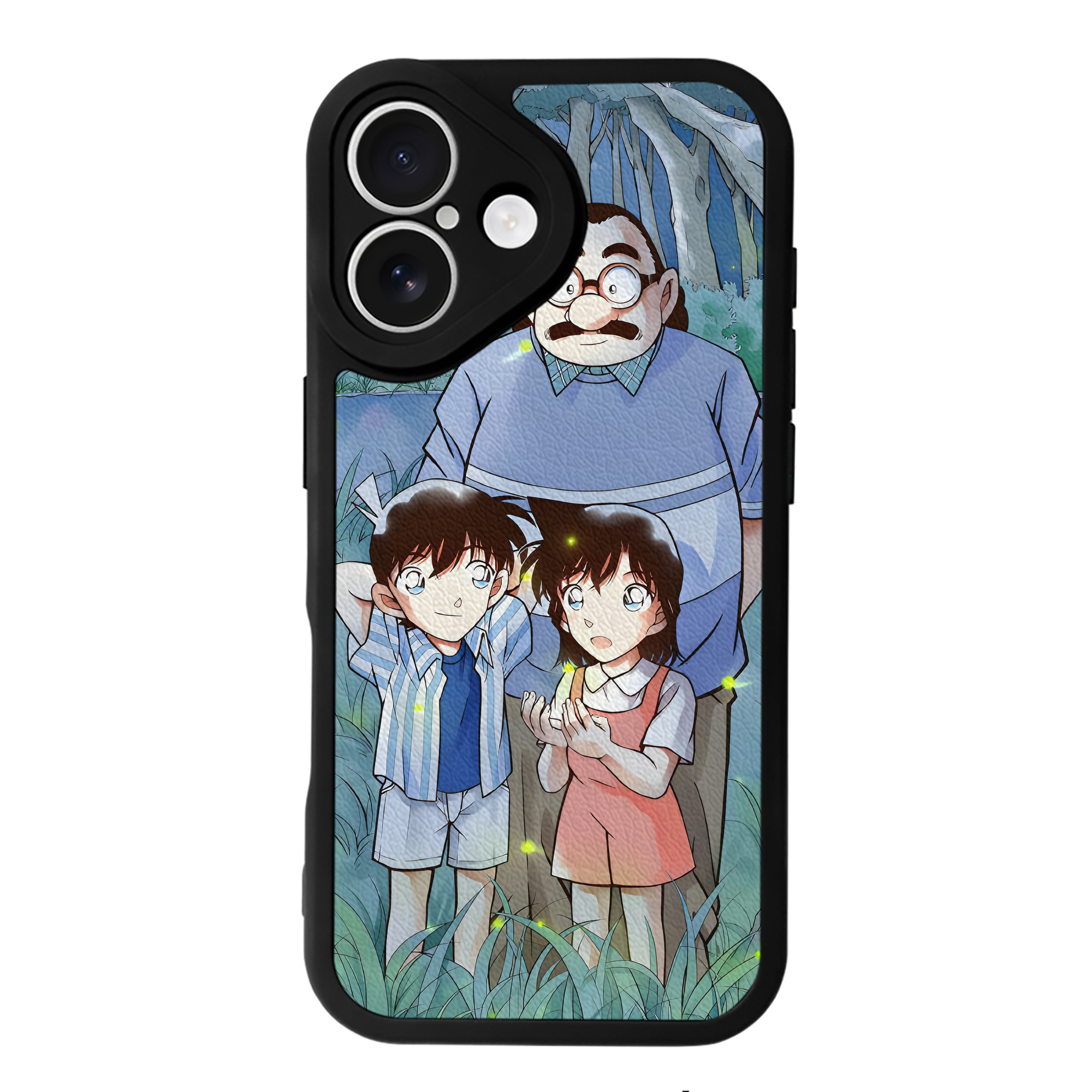 （画像用） 名探偵コナン Detective Conan 【iPhone 16シリーズ対応】シリコンスマホケース（レザー調） 材質：シリコン